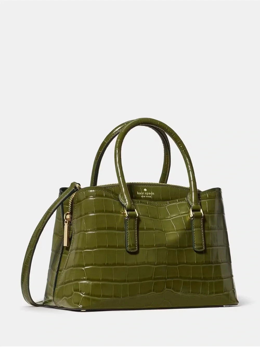 Kate Spade New York Thompson Street Croc Embossed Small Satchel Bag
